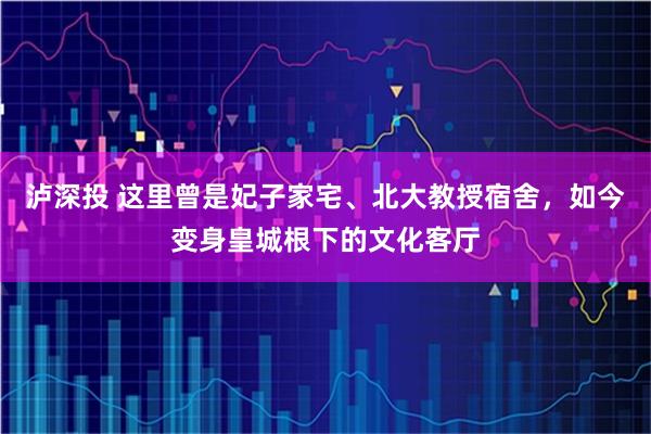 泸深投 这里曾是妃子家宅、北大教授宿舍，如今变身皇城根下的文化客厅