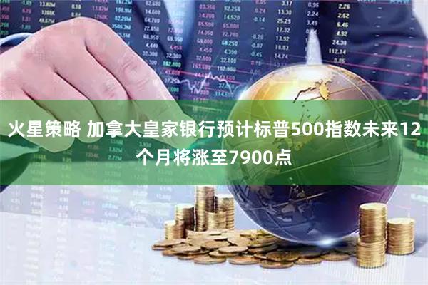火星策略 加拿大皇家银行预计标普500指数未来12个月将涨至7900点